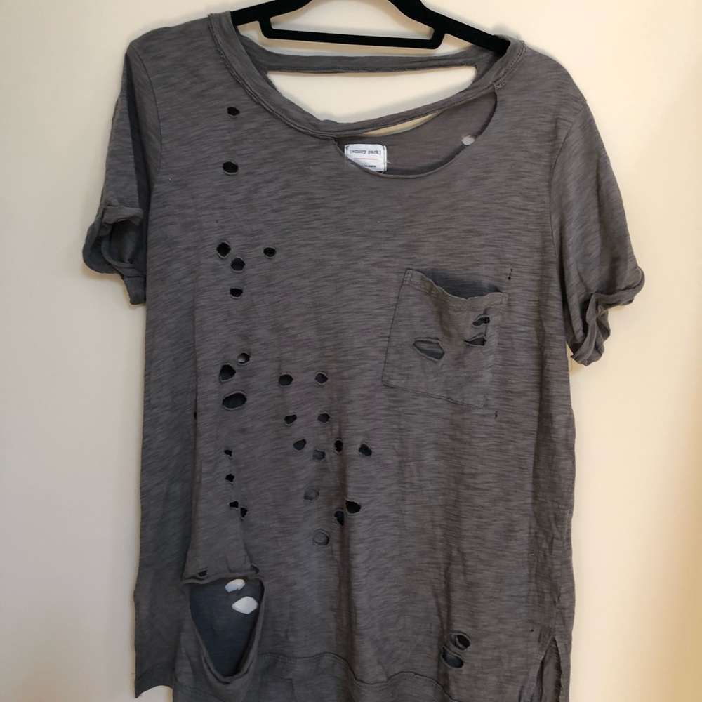 Ripped flowy t-shirt
